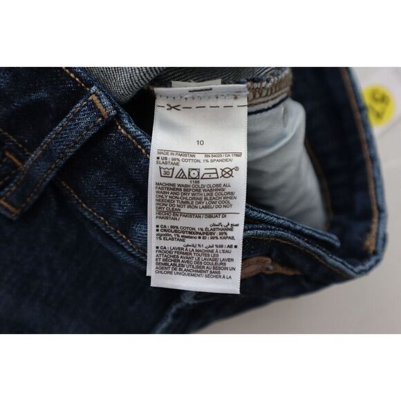 Old Navy 647508-00 Women's Sz 10 Dark Blue Higher High-Rise Flare Denim Jeans - Picture 7 of 10